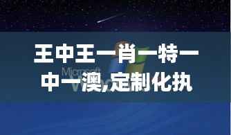 王中王一肖一特一中一澳,定制化执行方案分析_XP18.192