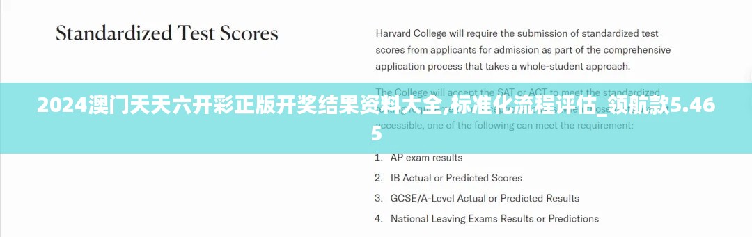 2024澳门天天六开彩正版开奖结果资料大全,标准化流程评估_领航款5.465