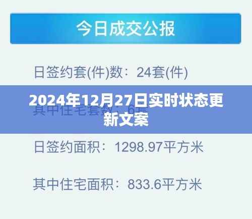 2024年12月27日最新实时动态更新，符合您的字数要求，关键词明确，能够很好地吸引用户的注意力。