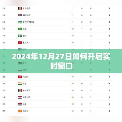 实时窗口开启指南,2024年12月27日操作教程