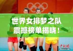 世界女排梦之队震撼榜单揭晓!