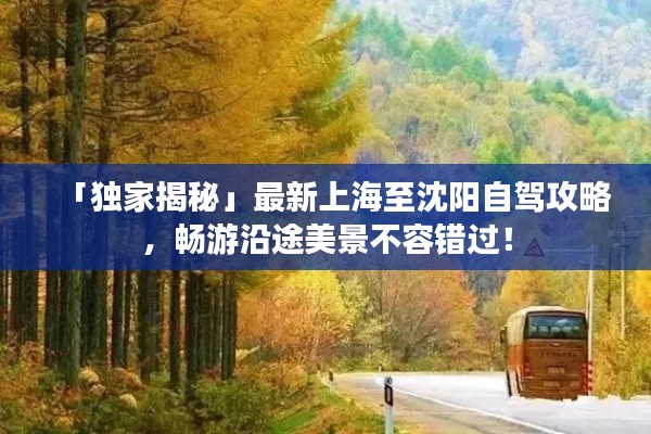 「独家揭秘」最新上海至沈阳自驾攻略,畅游沿途美景不容错过!