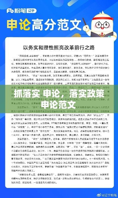 抓落实 申论,落实政策申论范文